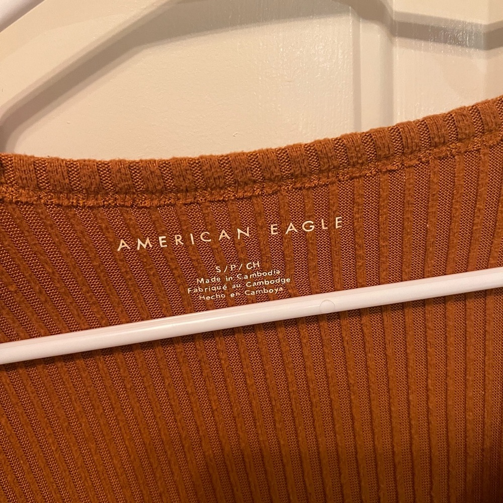 Rust Colored American Eagle Sweater/Shirt - Picture 2 of 4